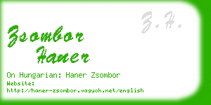 zsombor haner business card
